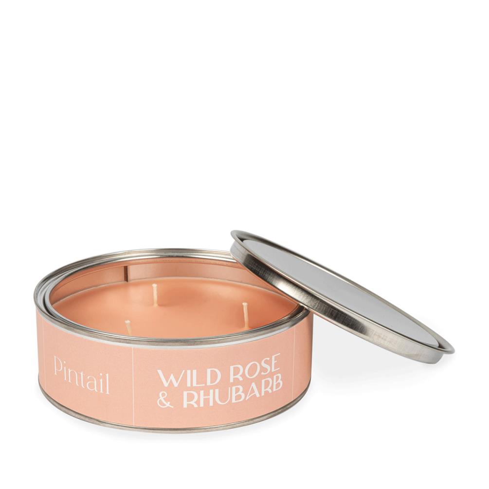 Pintail Candles Wild Rose & Rhubarb Triple Wick Tin Candle £15.29
